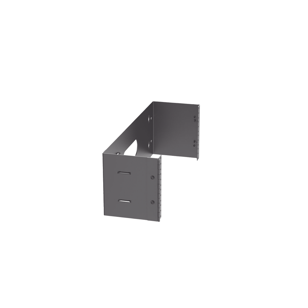 Rack Abierto de Instalación en Pared con Bisagras, Profundidad de 159 mm, 19 in de Ancho, 4 UR, Color Negro