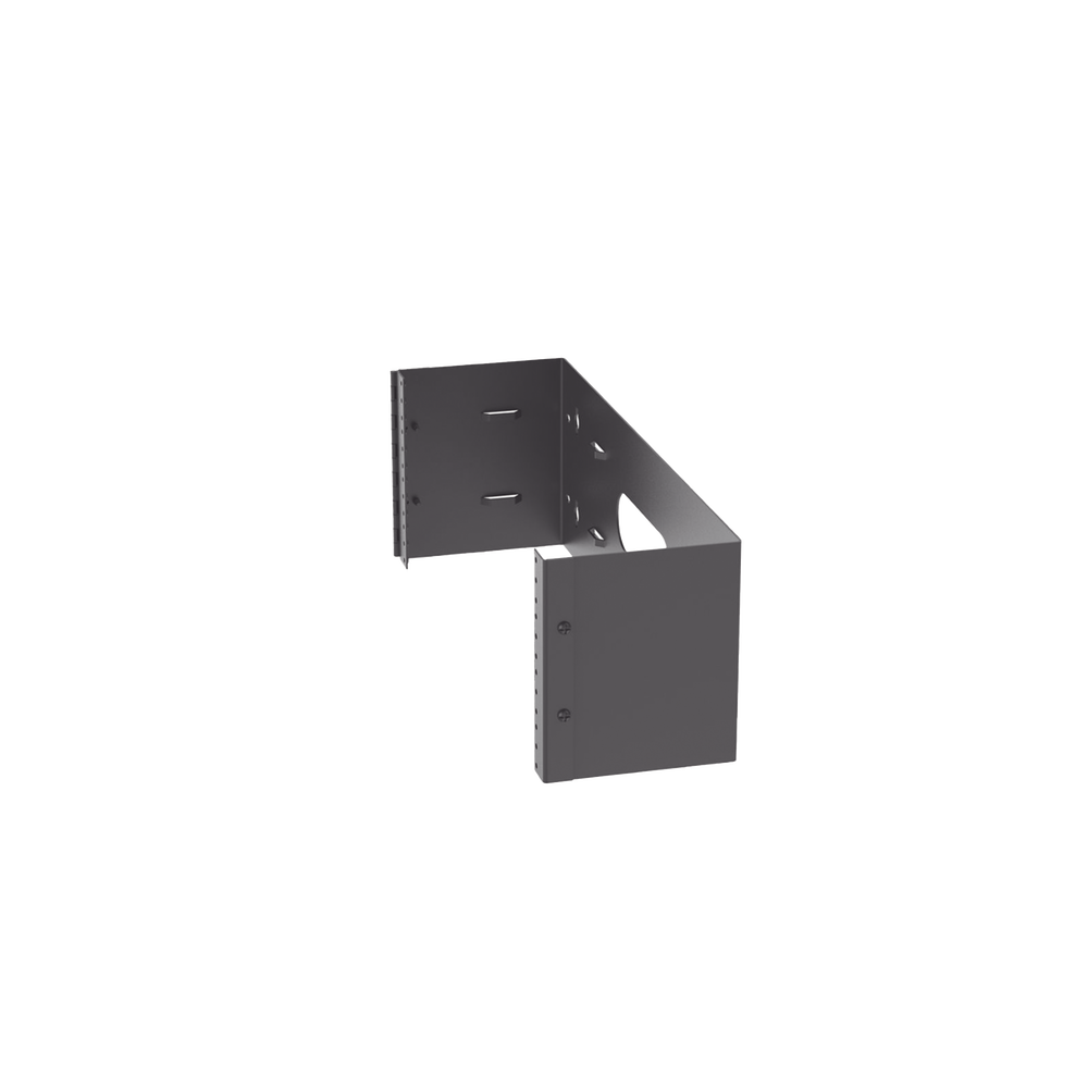 Rack Abierto de Instalación en Pared con Bisagras, Profundidad de 159 mm, 19 in de Ancho, 4 UR, Color Negro