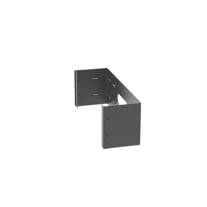 Rack Abierto de Instalación en Pared con Bisagras, Profundidad de 159 mm, 19 in de Ancho, 4 UR, Color Negro