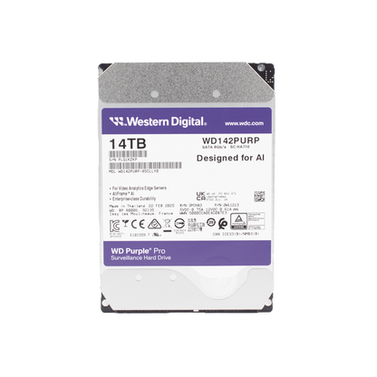 Disco duro WD de 14TB / 7200RPM / Optimizado para soluciones de video inteligente