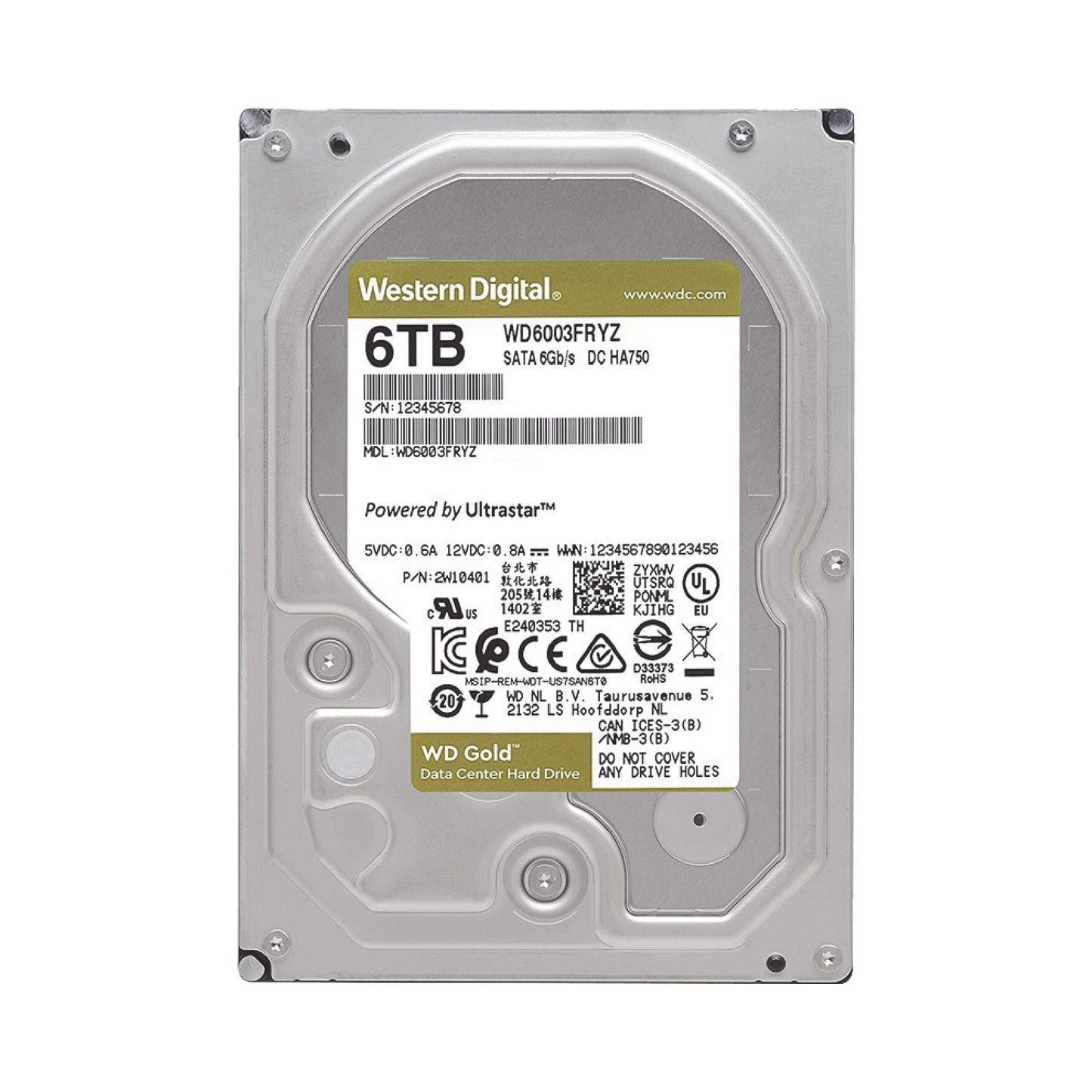 Disco Duro Enterprise 6TB WD GOLD