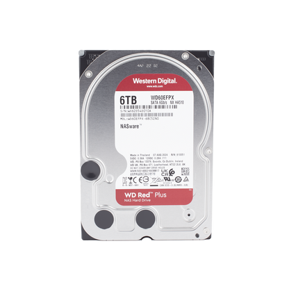 Disco Duro Red de 6TB / 5400 RPM / Optimizado para NAS / Uso 24-7 / 3 Años de Garantia
