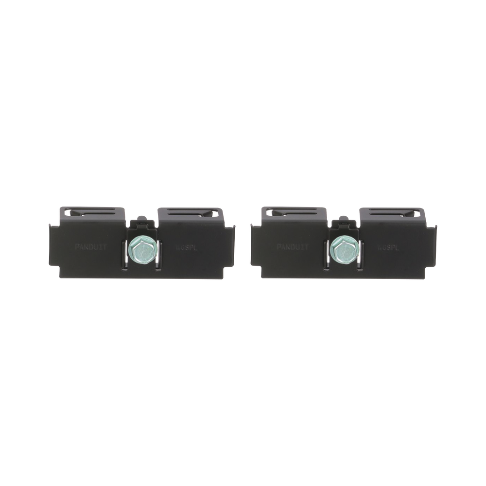 Kit de 2 Clips para Unión de Charolas Wyr-Grid de Panduit, Compatible con 8 y 12 in de Ancho, Color Negro