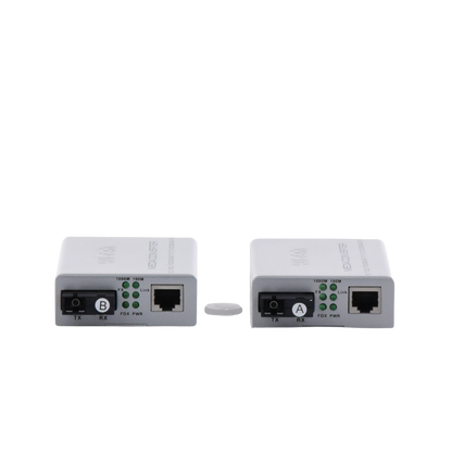 Convertidor de medios / Hasta 25 Km / 1 puerto SC/UPC 1000Mbps / 1 puerto RJ45 1000Mbps / WL: Tx 1310nm - Rx 1550nm / incluye 2 piezas A y B