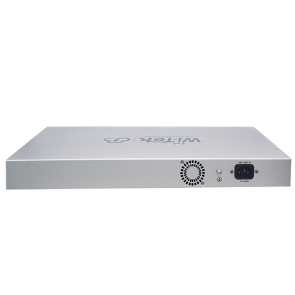 Switch PoE (802.3af/at/bt) / No administrable de largo alcance / Hasta 250m / Con 24 x 10/100Mbps + 2 x SFP Gigabit Combo / 250 W