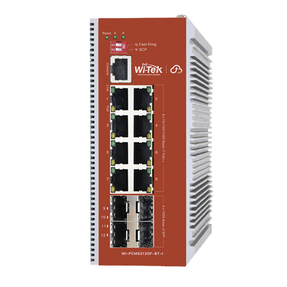Switch L2+ PoE Industrial / Administración Cloud-Web-CLI / 8 Puertos PoE af/at/bt 100/1000 Mbps / 2 Puertos SFP Gigabit / Presupuesto PoE 460 W / Protocolo ERSP (redundancia enlaces)