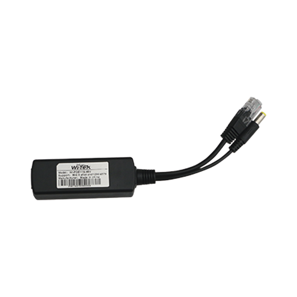Splitter PoE IN 802.3 af/at / Se Puede Energizar Hasta con 30W / Salida de 12 Vcc 1A (12W) / Instalación es Escritorio (superficie plana) / Idea para cámas IP SIN PoE (CCTV)