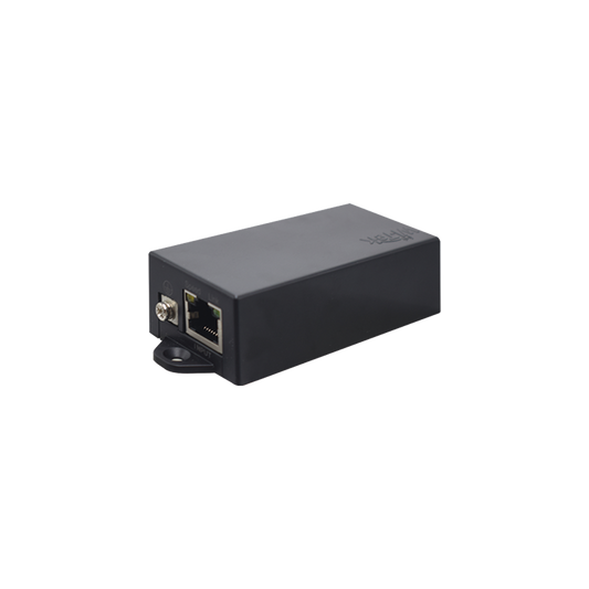 Inyector PoE 30W / PoE 802.3 af/at / 48V / Conexión plug and play / Alcance de hasta 100 metros / Aplicaciones CCTV