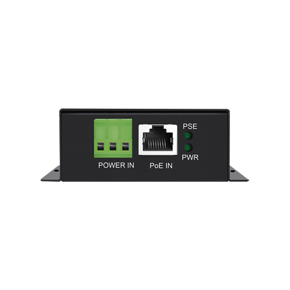 Convertidor PoE Industrial / Entrada PoE 802.3 af/at / Salida PoE pasivo 24V / Conexión plug and play / Alcance de hasta 100 metros / Ideales para Enlaces Inalámbricos