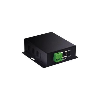 Convertidor PoE Industrial / Entrada PoE 802.3 af/at / Salida PoE pasivo 24V / Conexión plug and play / Alcance de hasta 100 metros / Ideales para Enlaces Inalámbricos