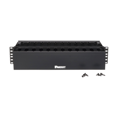 Organizador de Cables Horizontal PatchLink, Doble (Frontal y Posterior), Para Rack de 19in, 2UR