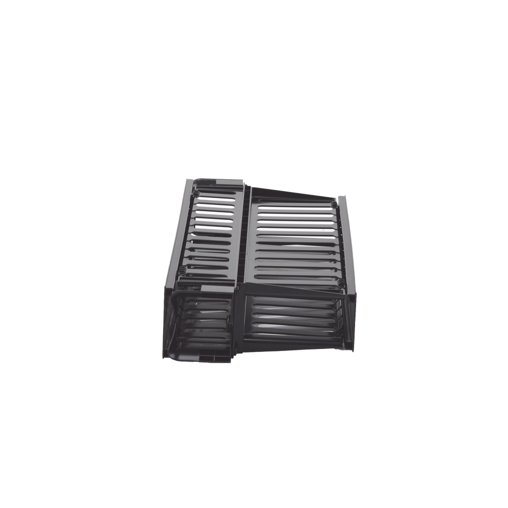Organizador de Cables Horizontal PatchLink, Doble (Frontal y Posterior), Con Tapa Extendida, Para Rack de 19in, 2UR