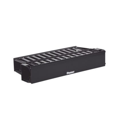 Organizador de Cables Horizontal PatchLink, Doble (Frontal y Posterior), Con Tapa Extendida, Para Rack de 19in, 2UR