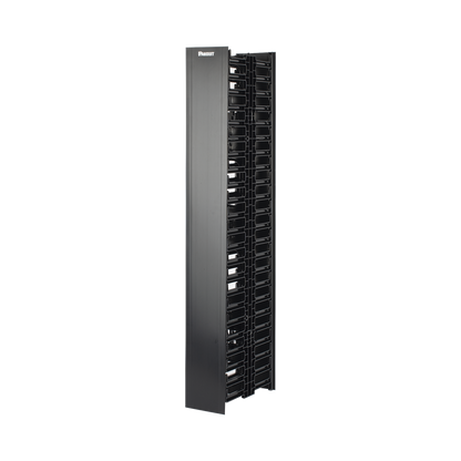 Organizador Vertical NetRunner, Doble (Frontal y Posterior), de 22.5 UR, 4.9in de Ancho, Color Negro