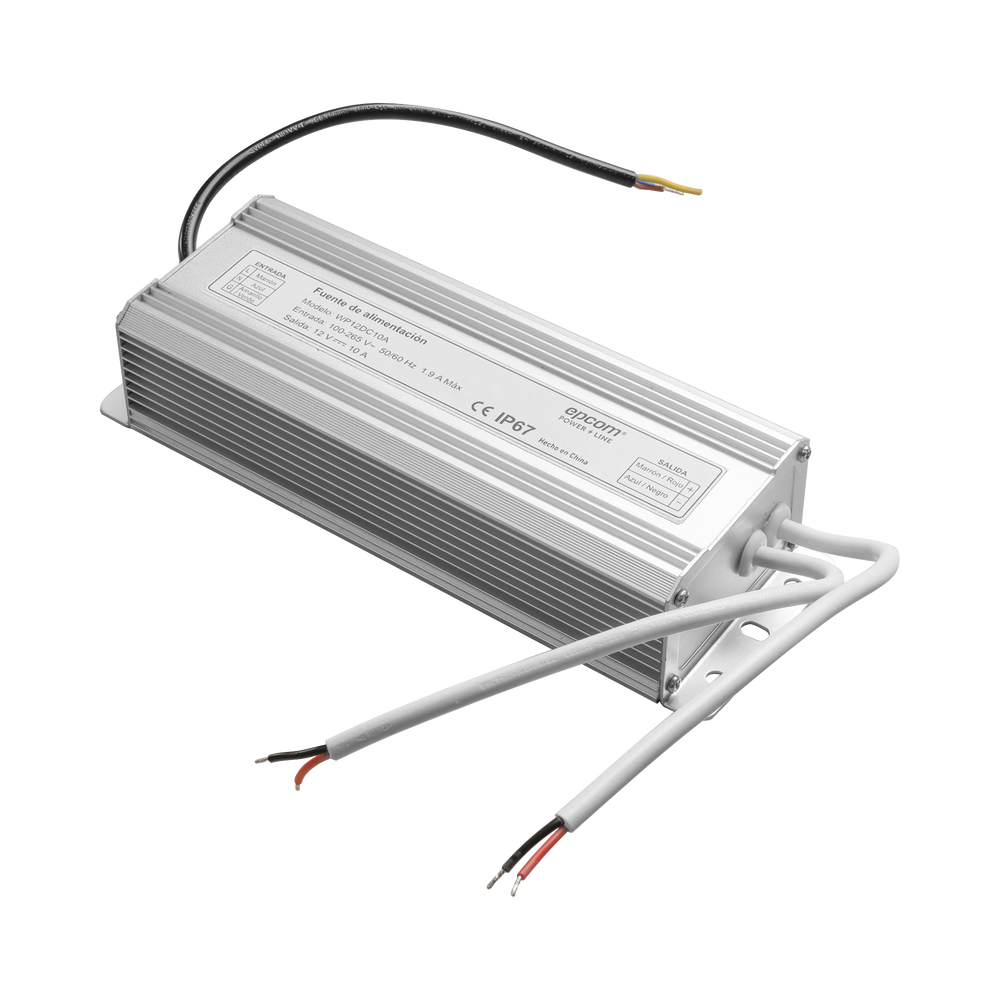 Fuente 12 V / 10 Amperes | Waterproof | Intemperie grado IP67