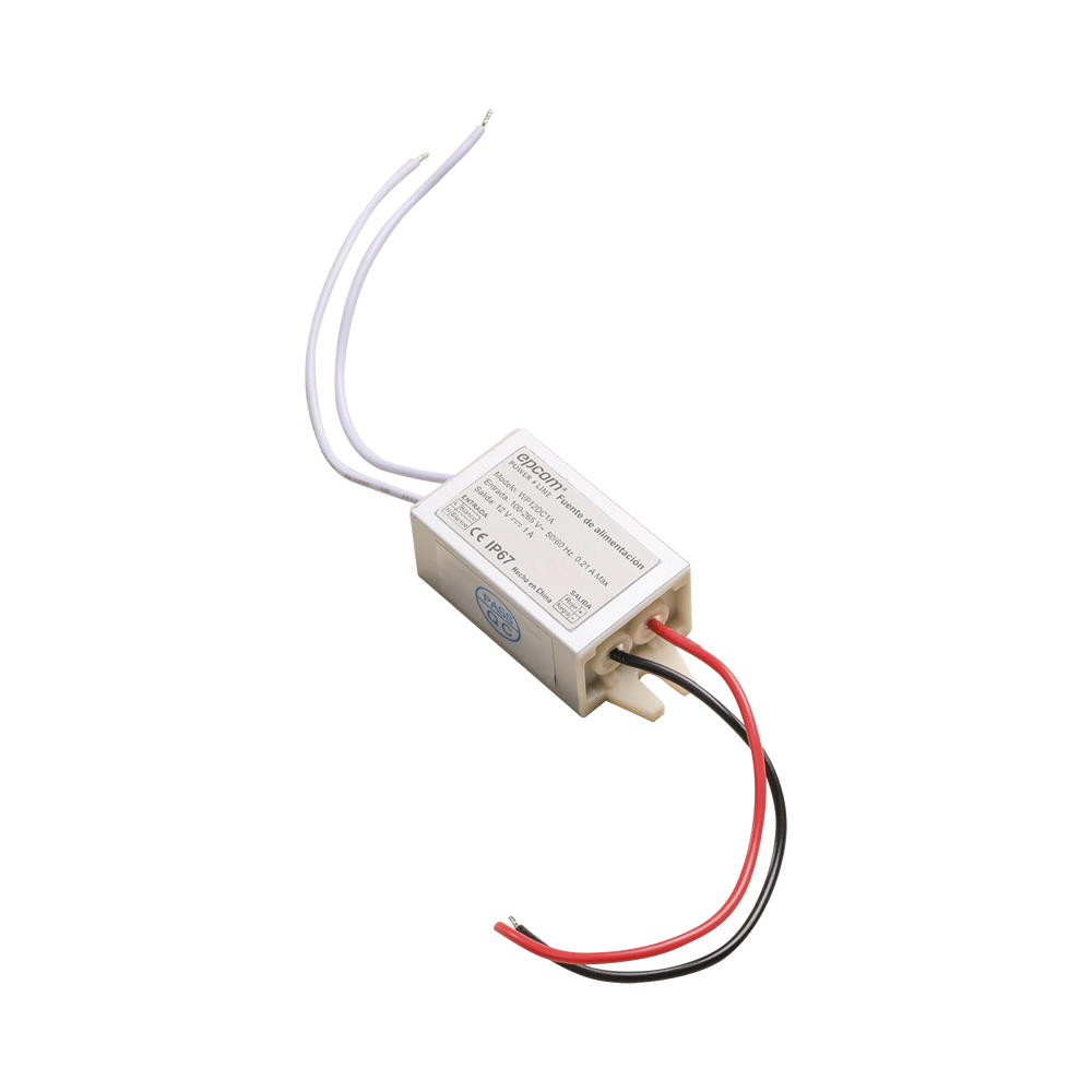 Fuente 12 V  |  1 Amper  |  Waterproof  | Intemperie grado IP67