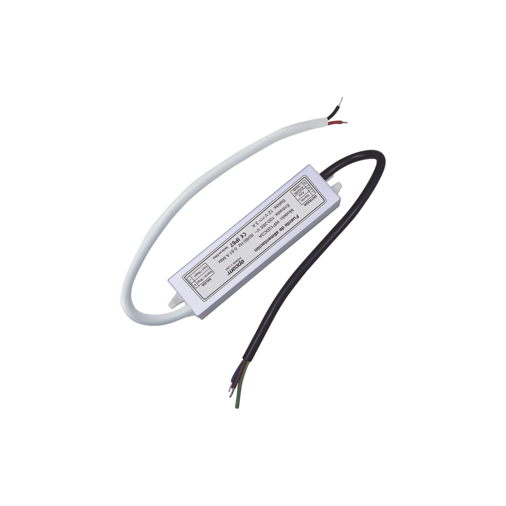 Fuente 12 V | 3 Amperes | Waterproof | Intemperie grado IP67