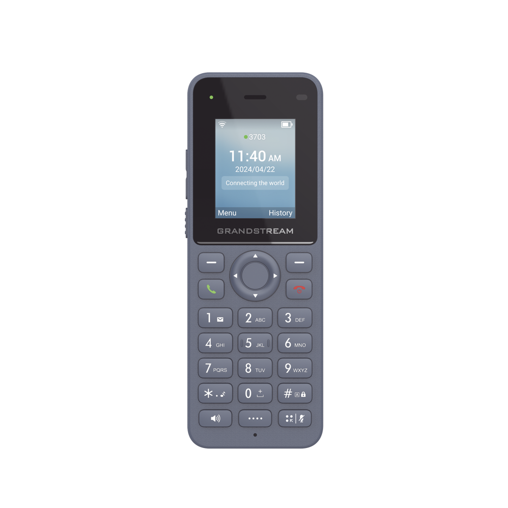 Teléfono IP inalámbrico Wi-Fi, portátil, 2 líneas, 2 cuentas SIP, Voz HD, Bluetooth, Puerto USB tipo C