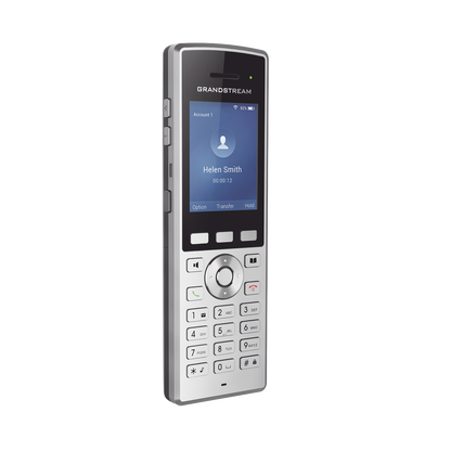 Teléfono WiFi portátil empresarial con 2 lineas y cuentas SIP, Bluetooth y botón Push-to-talk