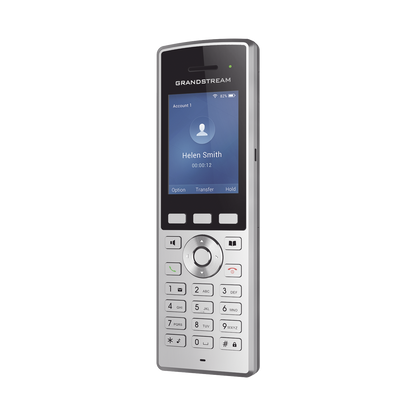 Teléfono WiFi portátil empresarial con 2 lineas y cuentas SIP, Bluetooth y botón Push-to-talk