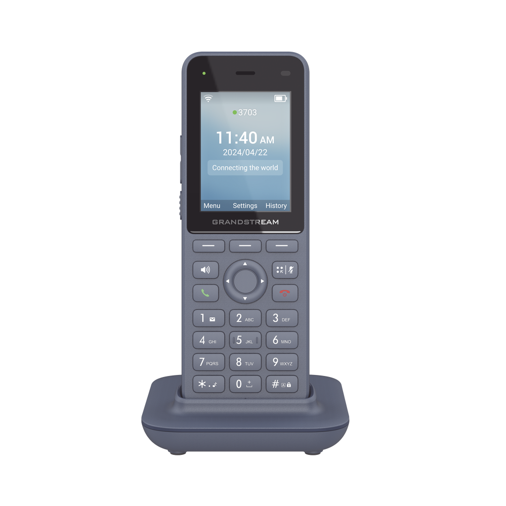 Teléfono IP inalámbrico Wi-Fi, Portátil, 3 cuentas SIP, 3 líneas, Voz HD, Bluetooth integrado, Puerto USB tipo C