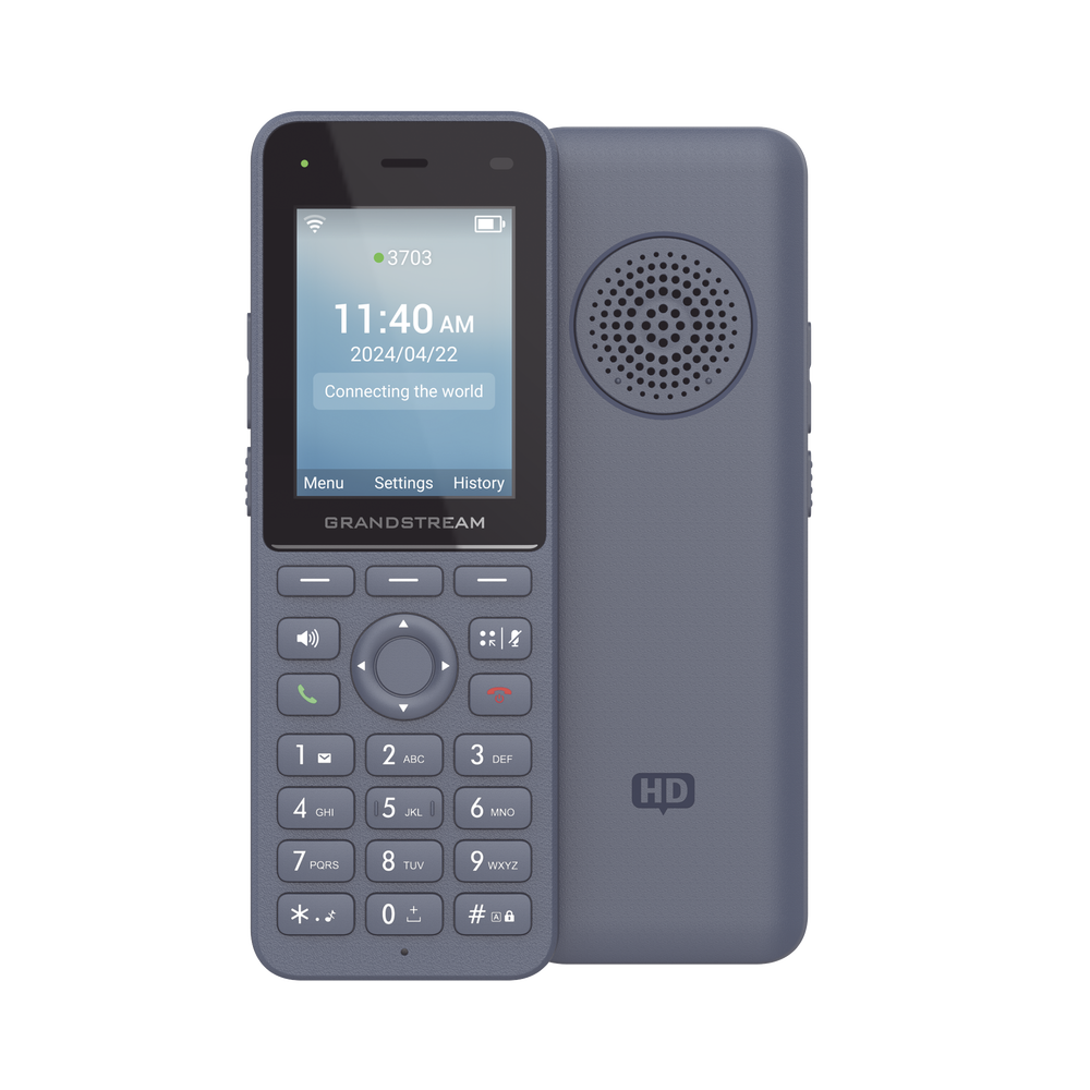 Teléfono IP inalámbrico Wi-Fi, Portátil, 3 cuentas SIP, 3 líneas, Voz HD, Bluetooth integrado, Puerto USB tipo C