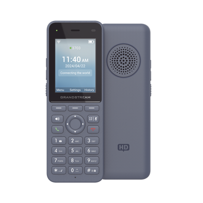 Teléfono IP inalámbrico Wi-Fi, Portátil, 3 cuentas SIP, 3 líneas, Voz HD, Bluetooth integrado, Puerto USB tipo C