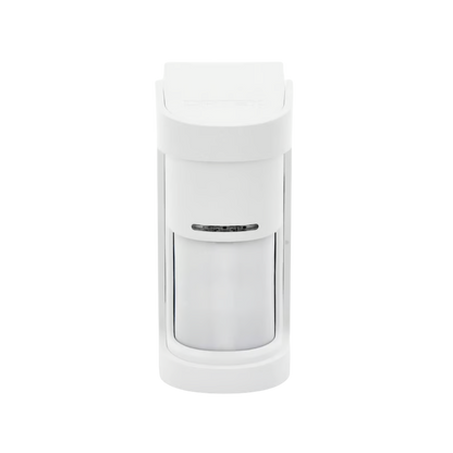 Detector de Movimiento / 180° de Detección / Panorámico / Cableado, alimentado a baterías / 100% Exterior / Compatible con cualquier panel de alarma/ Serie SHIELD