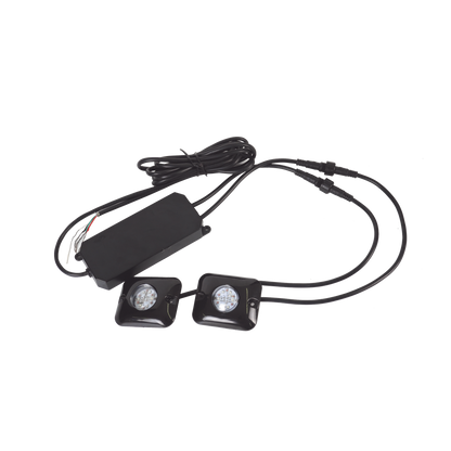 Estrobos Ocultos de 12 LED, Color Claro