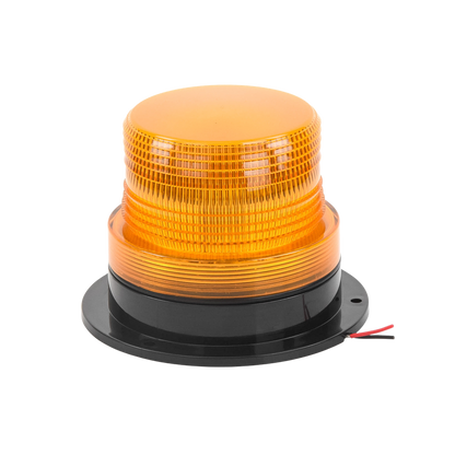 Burbuja brillante  de Larga Vida Útil con 8 LEDs, color ámbar, domo ámbar, 12Vcd