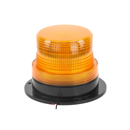 Burbuja brillante  de Larga Vida Útil con 8 LEDs, color ámbar, domo ámbar, 12Vcd