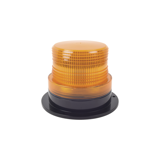 Burbuja brillante  de Larga Vida Útil con 8 LEDs, color ámbar, domo ámbar, 12Vcd