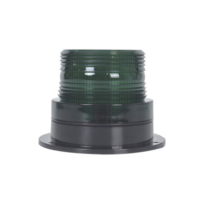 Burbuja Brillante de Larga Vida Útil, con 8 LEDs Color Verde, Domo Verde, 12Vcd
