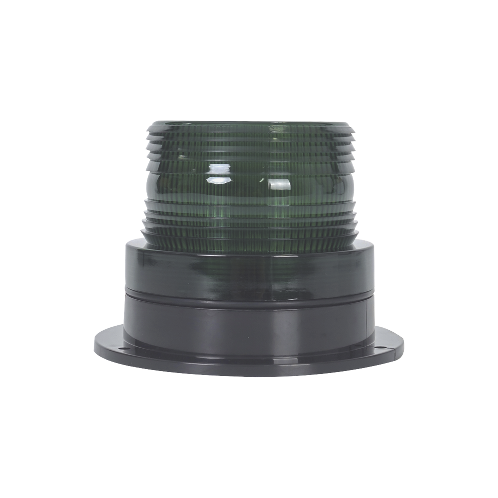 Burbuja Brillante de Larga Vida Útil, con 8 LEDs Color Verde, Domo Verde, 110 Vca