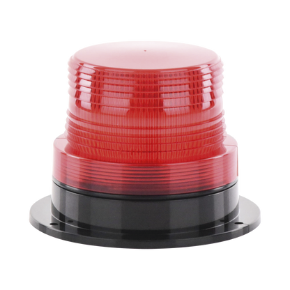 Burbuja Brillante de Larga Vida Útil, con 8 LEDs Color Rojo, Domo Rojo, 110 Vca