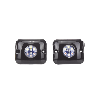 Estrobos Ocultos de 6 LED, Color ámbar / claro