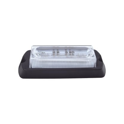 Luz Auxiliar Ultra Brillante X13 de 4 LEDs, color Rojo, con mica transparente.