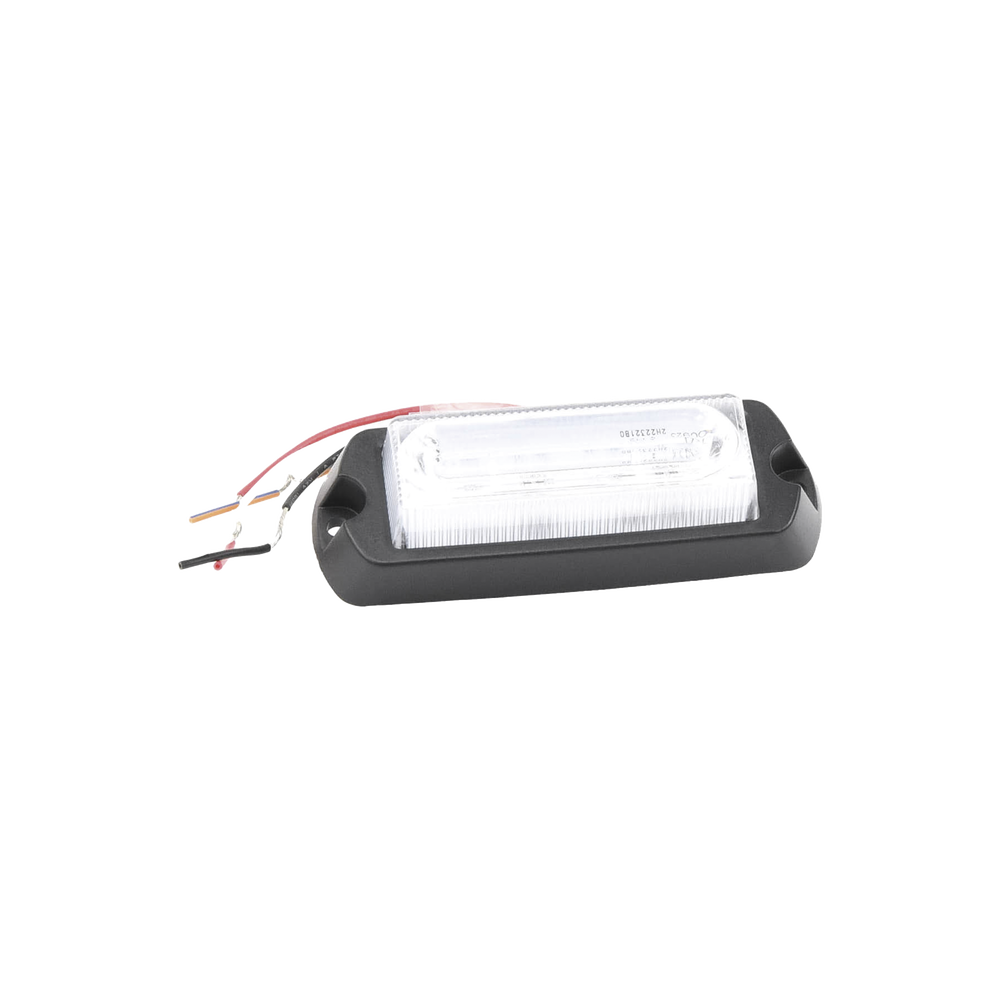 Luz Auxiliar Ultra Brillante de 8 LED's en color Rojo/Claro con mica transparente