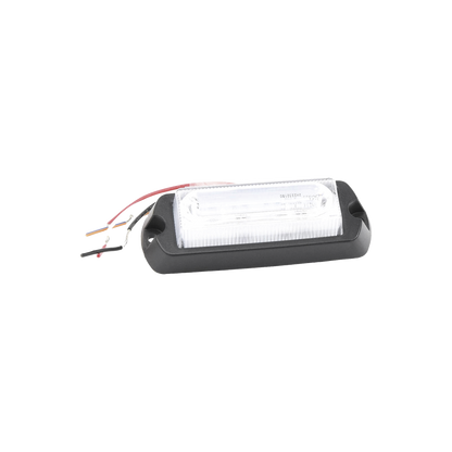 Luz Auxiliar Ultra Brillante de 8 LED's en color Rojo/Claro con mica transparente