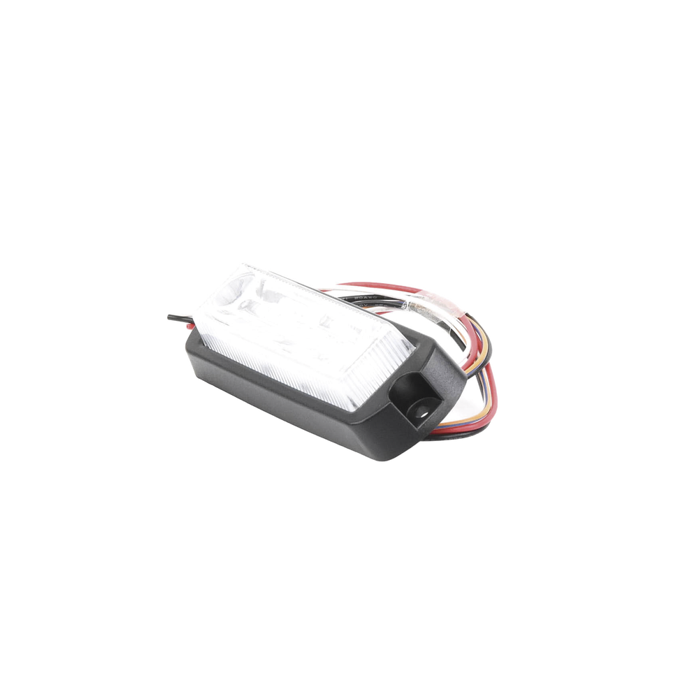 Luz Auxiliar Ultra Brillante de 8 LED's en color Rojo/Claro con mica transparente