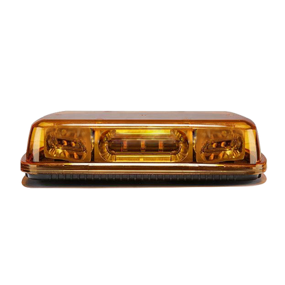 Mini Barra con 18 Poderosos LEDs, Color Ámbar Con Montaje Magnetico