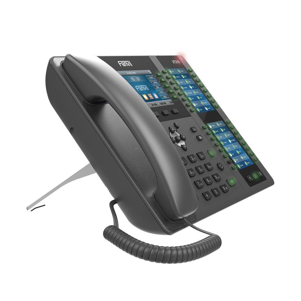 Teléfono IP ideal para recepción hasta 20 líneas SIP, PoE, 106 botones DSS, Bluetooth integrado para diademas, puertos Gigabit, soporta recepción video