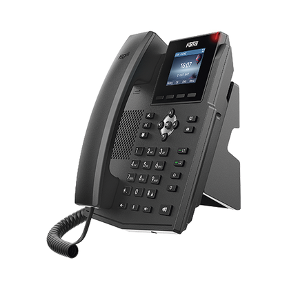 Teléfono IP / 4 Líneas SIP / Pantalla LCD Color 2.4" / Audio HD G.722 y Opus / Conferencia 3 Vías / PoE 802.3af / OpenVPN / Soporte EHS