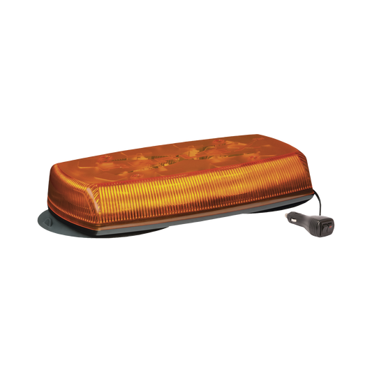 Mini Barra de Luces Ultra Brillante, color Ámbar, con montaje de succión