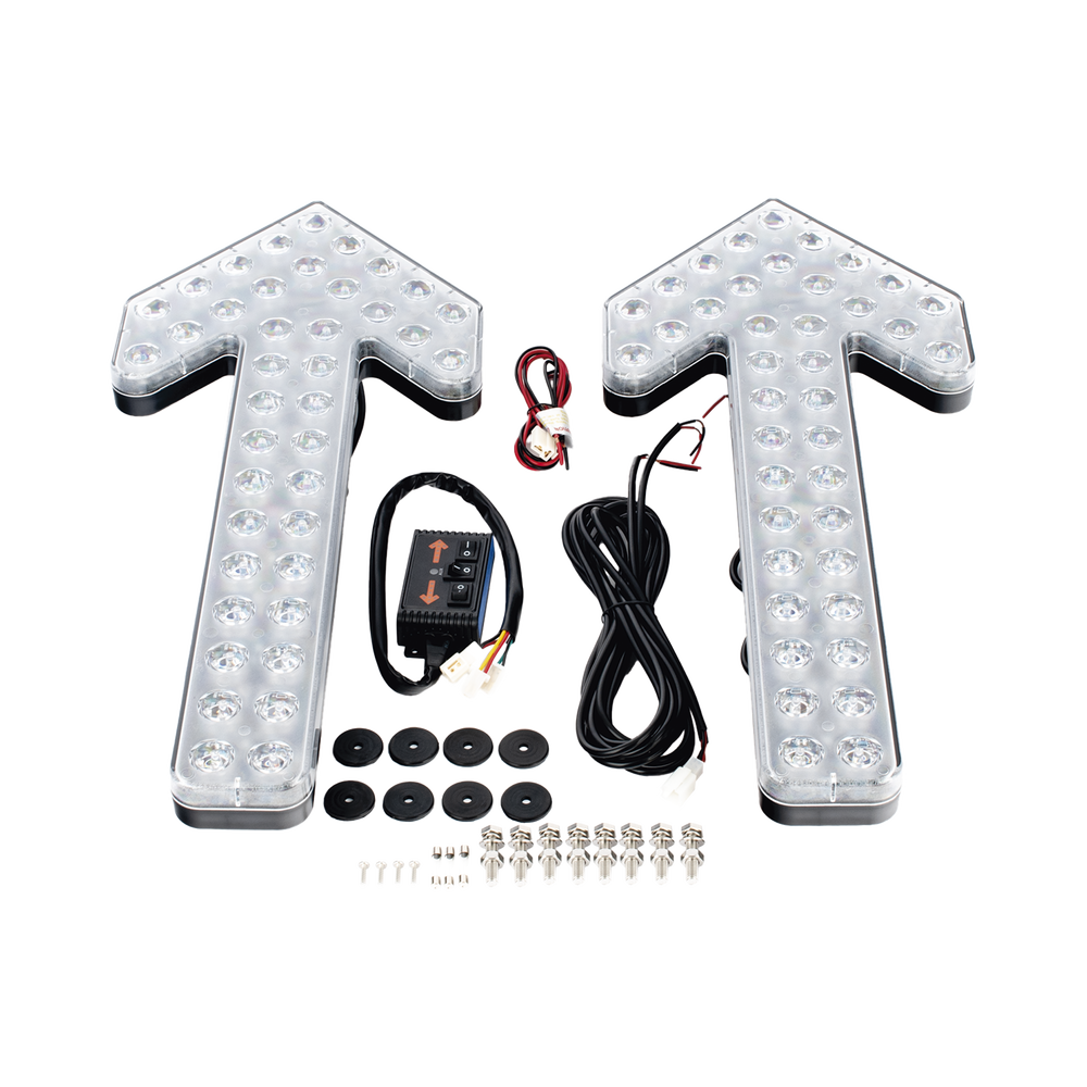 Flechas directoras de tráfico LED de 24 Pulgadas en color ámbar con 240 LED