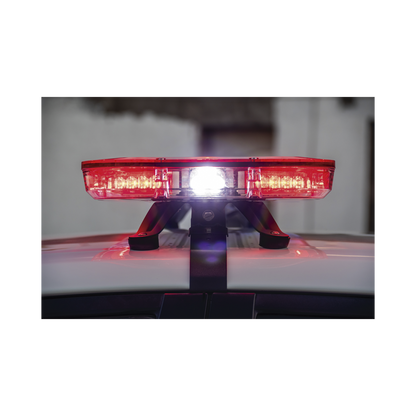 Barra de luces de 47" rojo/azul, 88 LED, con control de tráfico en color rojo/azul, ideal para equipar unidades de seguridad pública