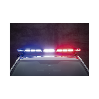 Barra de luces de 47" rojo/azul, 88 LED, con control de tráfico en color rojo/azul, ideal para equipar unidades de seguridad pública