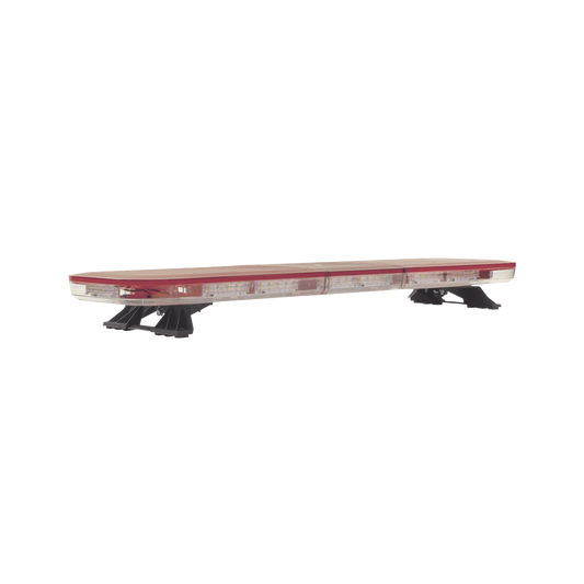 Barra de luces LED de 47", 124 LED, con control de tráfico en color ámbar, dual color rojo/claro, ideal para equipar ambulancias y unidades de bomberos