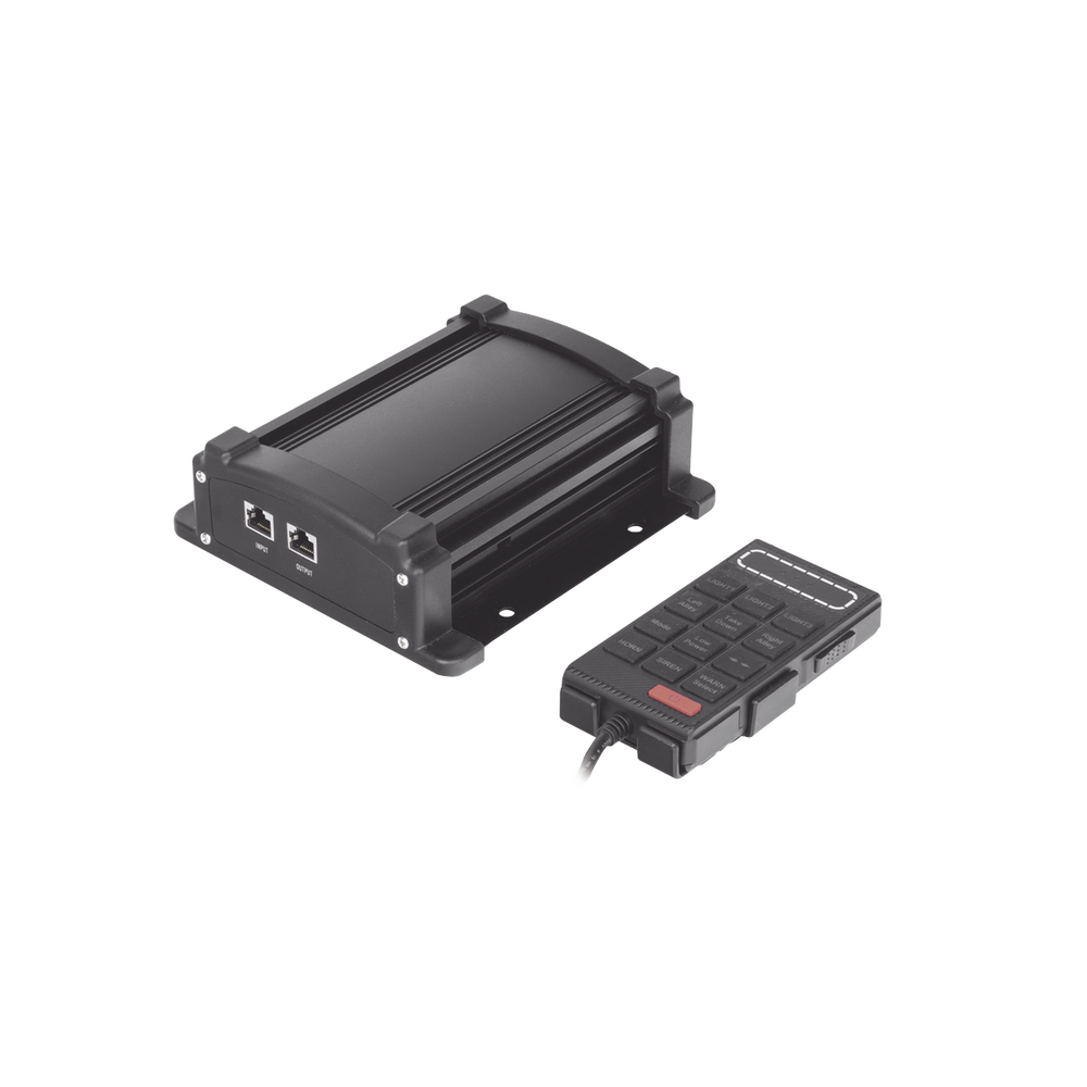 Kit básico para equipamiento de unidades de Seguridad Pública con Sirena Mono-mando