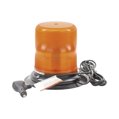 Baliza LED color ámbar con montaje magnético de succión DE 7" de altura